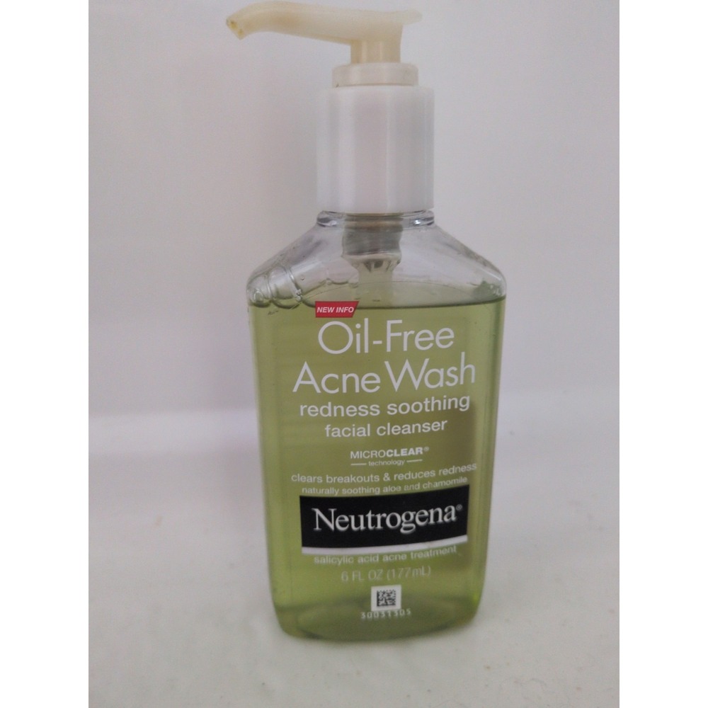 Neutrogena Oil-Free Acne Wash Redness Soothing Facial Cleanser 6oz Discontinued